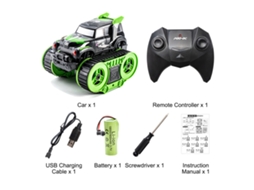 Carro Controle Remoto Anfíbio Off Road Com Pistas 4wd 2.4ghz Para Crianças Brinquedo Stunt