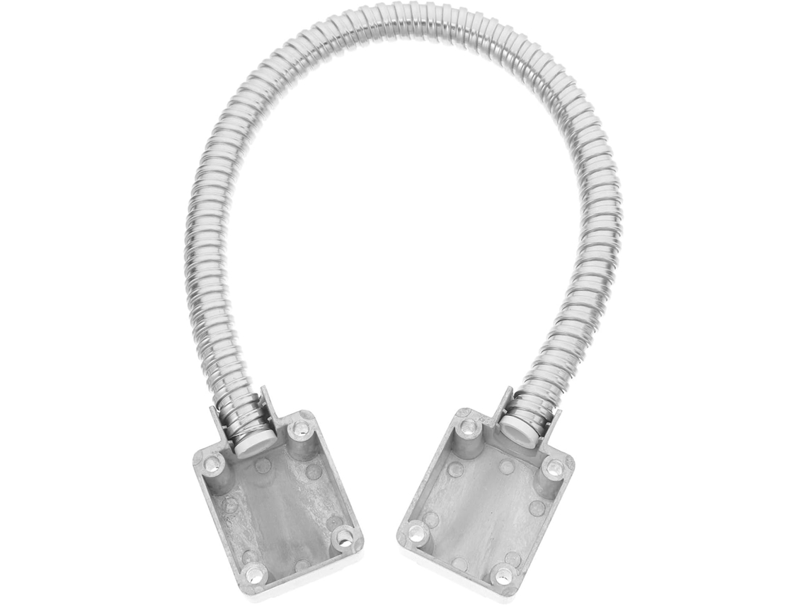 Manchon De Porte Acier Inoxydable Pour Protection Câble Control Accès Cache-câble Avec Embouts