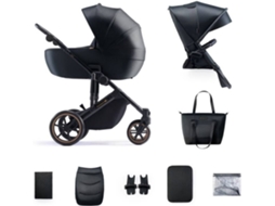 Carrinho de Bebê 2 em 1 Prime 2 Até 22 kg Venezian Black KINDERKRAFT (Outlet Grade A)