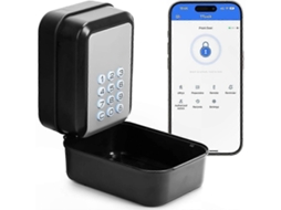 Caixa de segurança inteligente com data e hora de validade, Bluetooth e controle por aplicativo.