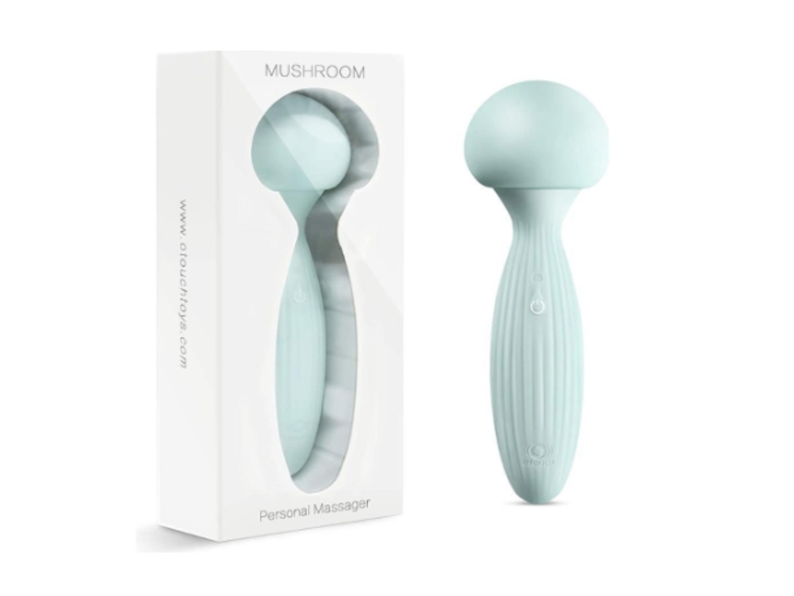 Vibrador Recarregável Com Design De Cabeça De Cogumelo Macio Vibrador Sem Fio À Prova Dágua Para Mulheres Verde Gusshious