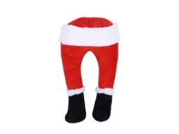 Enfeite de Perna de Elfo Verde de Natal em Pelúcia com 40cm