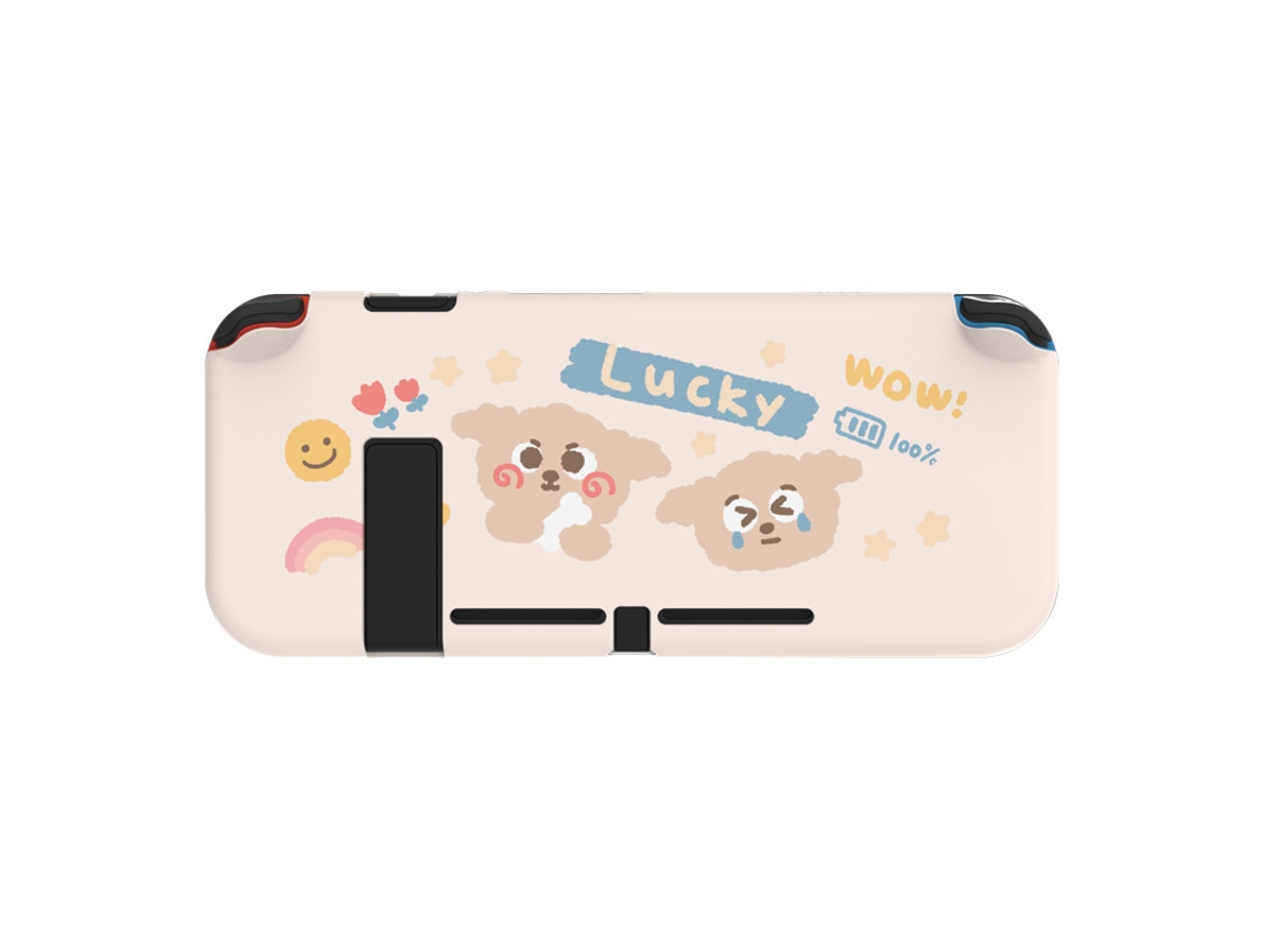 Capa protetora Encaixável para Nintendo Switch, capa fina e rígida de TPU para console NS e controles Joy com BRILVIBERA