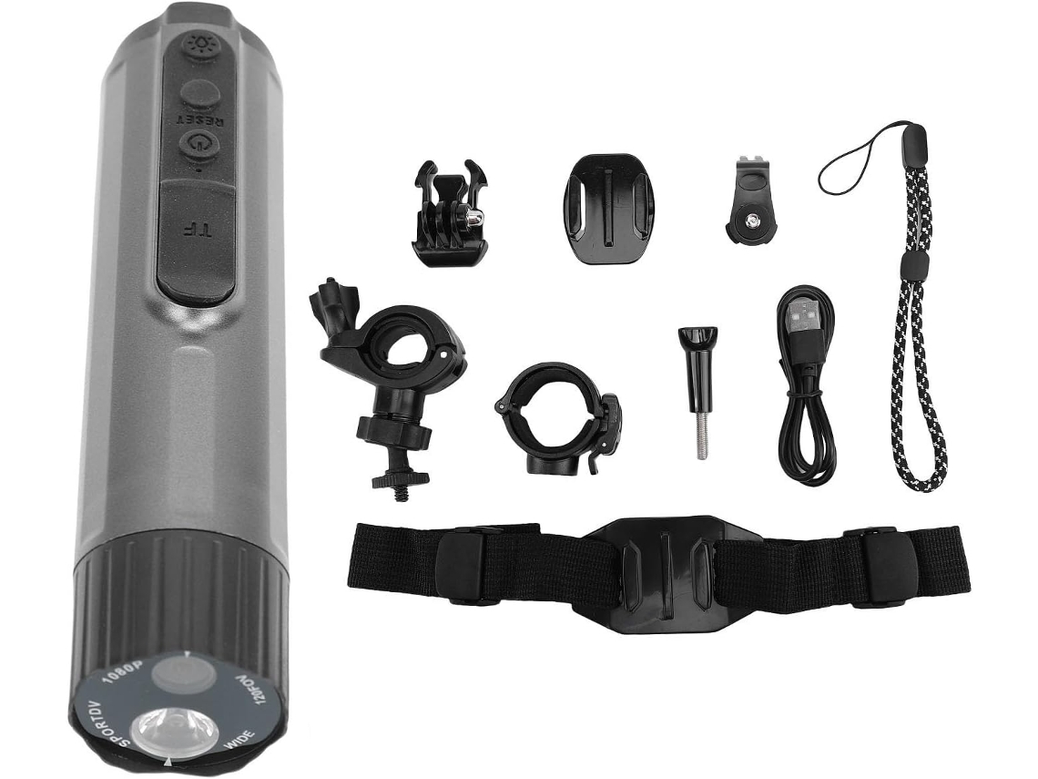 Câmera De Casque Wifi, Moto Hd 1080p, Iluminação Avant Vélo 4k 1080p Com Phare Led, Grande Ângulo 140 Graus,
