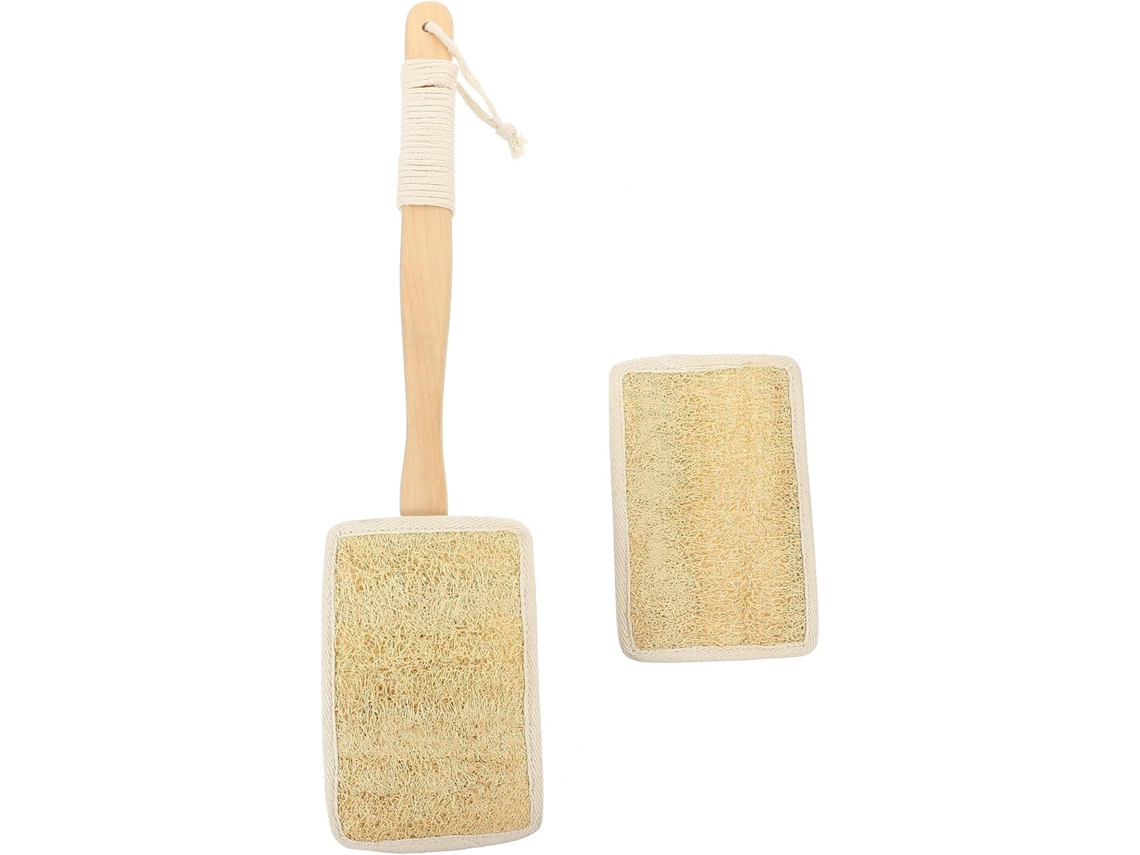 Escova De Banho Upkoch Com Cabo Longo E Bucha Natural, Esfoliante Para Costas E Corpo, Para Limpeza Suave E Ergonômica