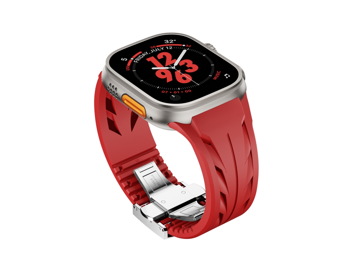 Bracelete para Apple Watch 44/45/46/49mm Vermelho XIAOMOYU