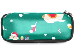 Estojo para lápis com estampa de Natal Ovelhas, grande capacidade, organizador de maquiagem, ideal para a escola.