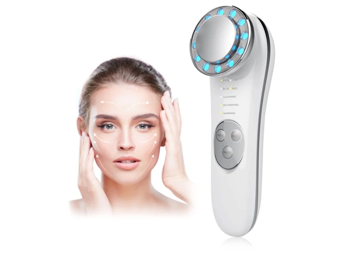 Massageador Facial Yizhood Es 1022 7 Em 1 Branco
