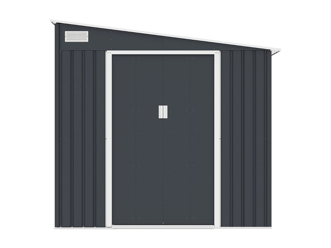 Abrigo de Metal VENTE-UNIQUE.PT (203x245x193 cm - - Cinzento)