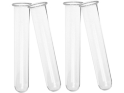 Conjunto De 4 Tubos De Vidro De 11 Cm Para Propagação.