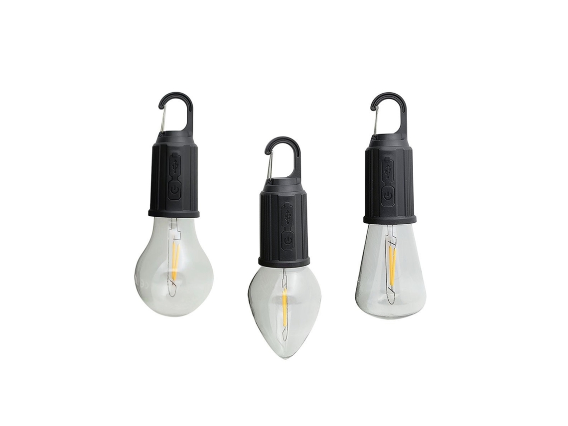2026 lanterna de Camping Portátil Recarregável Led com 3 Níveis de Brilho, 400mah, Multifuncional para Exterior