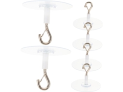 Ganchos Adesivos Para Cama, 6 Unidades, Base De 6, 5cm Para Fixação Sem Danos, Suporte Para Mosquiteiro Em Quartos E