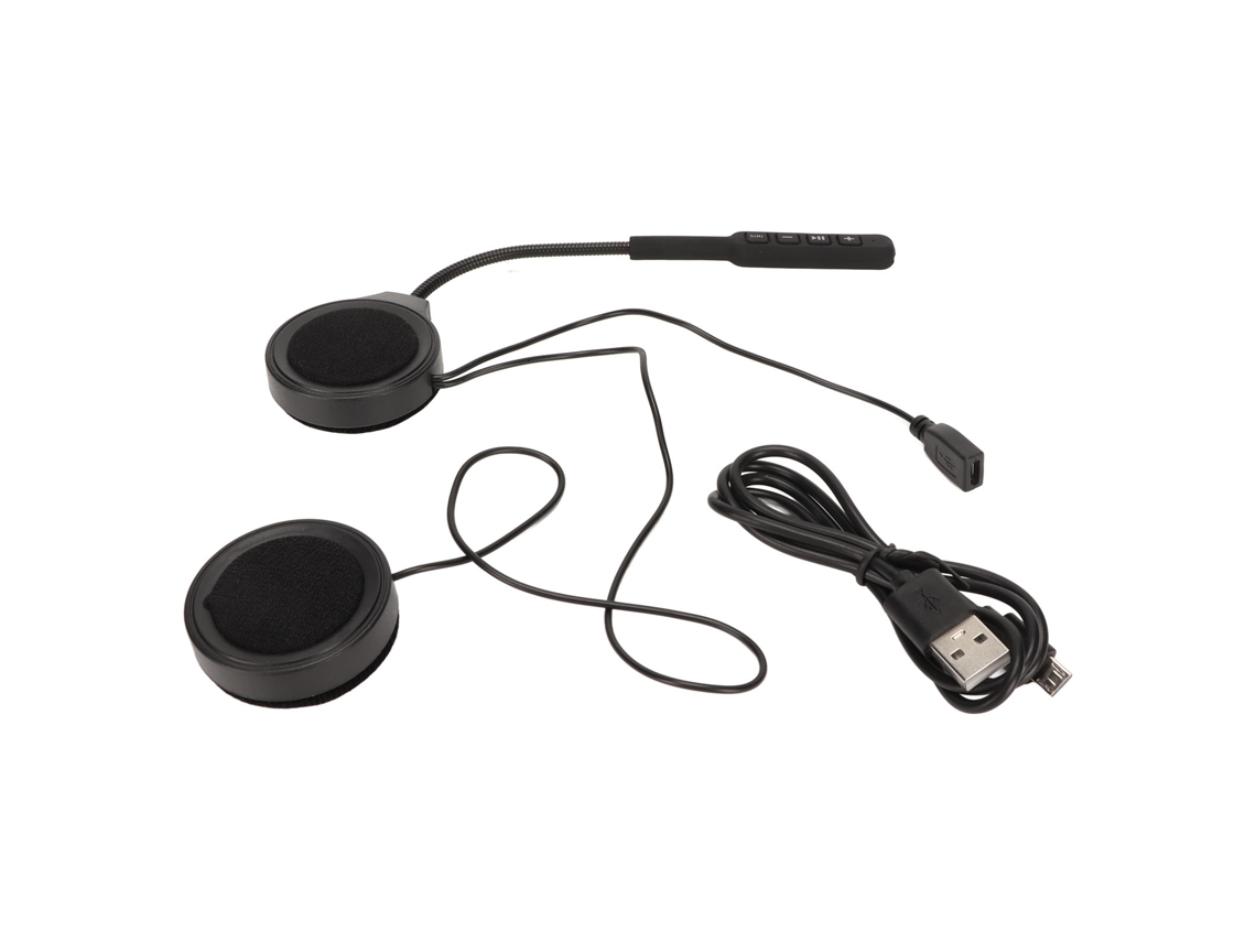 Fone Mali para capacete de moto com microfone, redução de ruído, chamadas hd, recarregável
