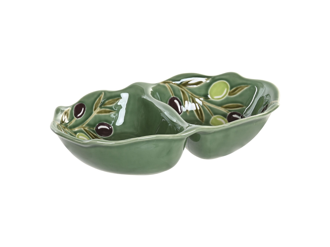 Tigela Home Esprit Verde Grés Cottage Com Relevo
