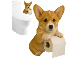 Dispensador De Papel Toalha Em Formato De Cachorro Suporte Para Papel Higiênico De Parede, Acessór Gokoco
