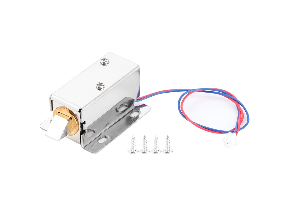 Fechadura Eletromagnética Miniatura Dc 12 V Com Controle Elétrico Para Gavetas De Armários E Móveis