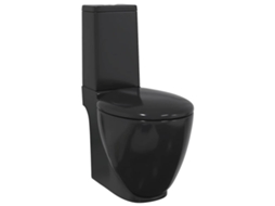 Toilet, Toilets Vidaxl Preto Cerâmica