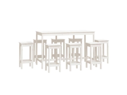Bar Set, Bar Sets Vidaxl Branco Madeira De Pinho