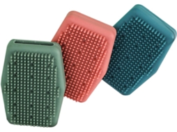 Conjunto De 3 Escovas Silicone Para Banho Vicasky, Esfoliantes Para Limpeza Profunda Do Corpo E Massagem