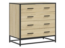 Drawer Cabinet, Drawer Cabinets Vidaxl Marrom Madeira Processada (n/a)