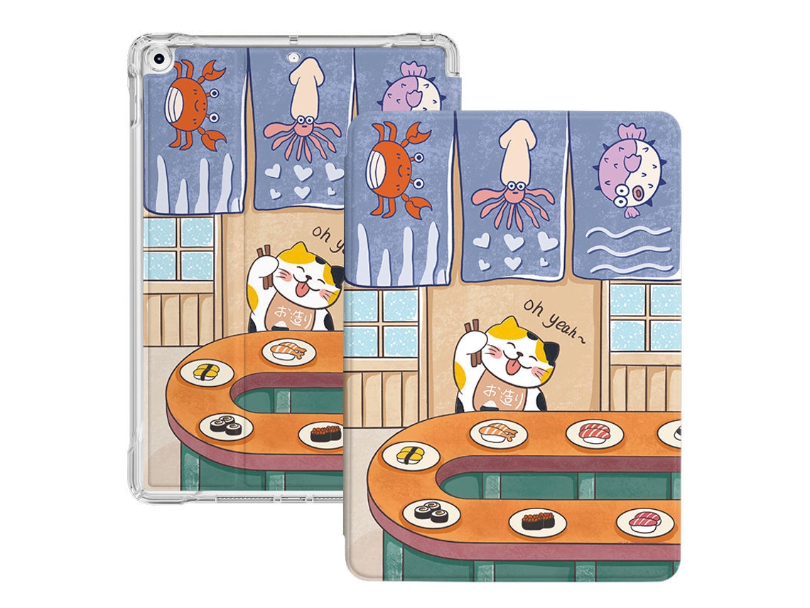 Capa Para Ipad De 11ª Geração (a16) De 11 Polegadas, Estrutura Flexível Em Tpu, Airbag Anti-queda Sushi Siurn
