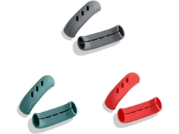 3 Pares de Protetores de Mango de Silicone para Panelas e Frigideiras Anti deslizantes Resistentes Ao Calor