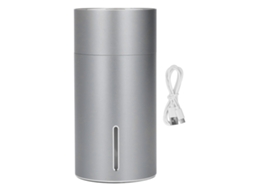 Umidificador USB Mini Portátil Carro Difusor de Fragrância 3 Marchas 260ml Silencioso Cinza | S/MARCA