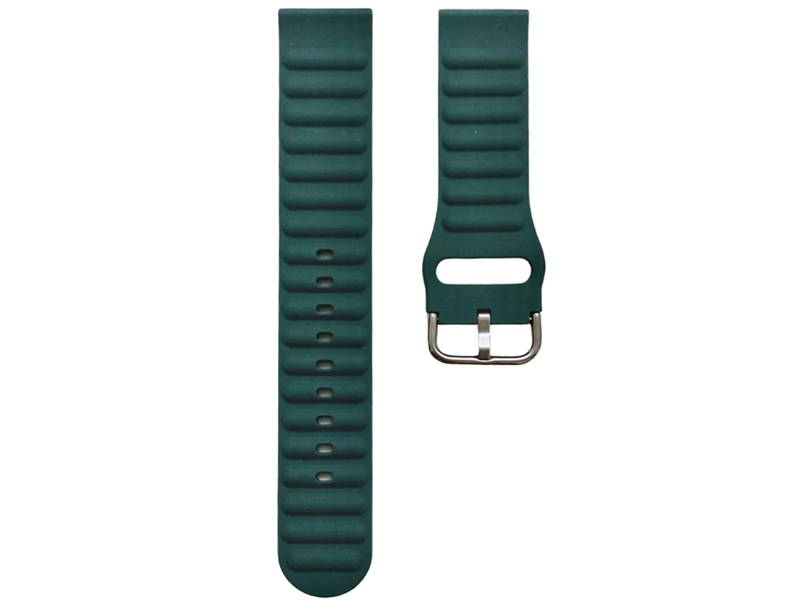 Bracelete para Smartwatch universal de silicone de cor única de 18 mm (verde escuro)