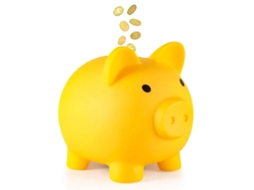 Cofrinho Em Forma De Porquinho, Fofo, Caixa Para Moedas, Decoração Cofrinho, Presente Divertido Crianças E Adultos Aquaforge (amarelo)