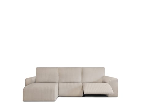Capa para Sofá Chaise Longue Esquerda Bielástica EYSA (360 x 120 x 120 - Algodão - Bege)