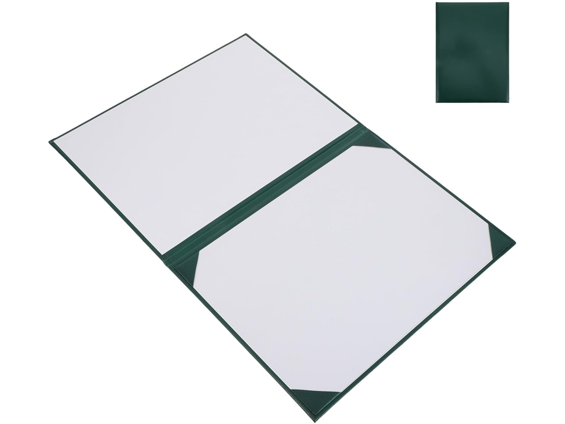 Capa Diploma A4 Healifty, Verde Escuro, Capa Protetora Certificados De Formatura, Pasta Sintética Durável Com