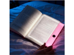 Luminária De Leitura Led Recarregável Com Clipe, Para Uso Na Cama, Com 3 Cores E Temporizador Painel De Luz Página
