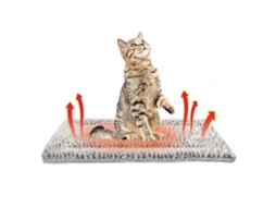 Cama Para Cães E Gatos, Tapete Calmante Para Uso Interno E Externo, Macio, Lavável, Não Elétrico, Almofada De Aquecimento Silenciosa. Olysi Shop