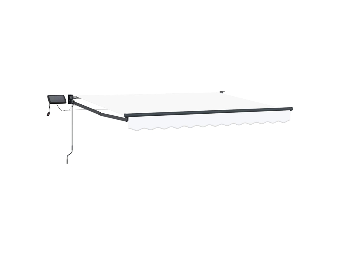 Conjunto 1 Sombra De Sol Externa Vidaxl Branco Poliéster (3 X 2,5 M)