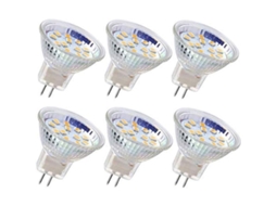6pcs Lâmpadas Led Mr11 3w Branco Quente S/MARCA
