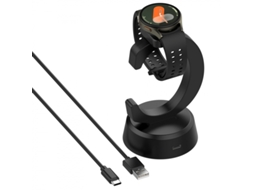 Carregador Dock em Forma de C para Samsung Galaxy Watch 8 Classic, Cabo de 1m Preto (46mm) SIURN