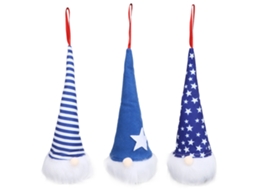 Independence DAY PATRIOTIC PLUSH ELF LAXISCREED handmade, lights