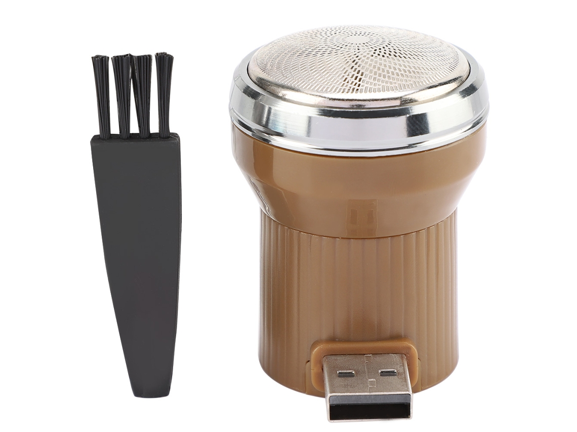 Barbeador Portátil Laxiscreed Recarregável Por Usb Com 3 Lâminas Rotativas