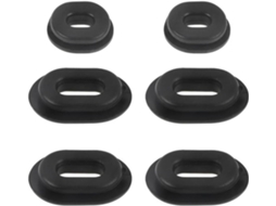 Conjunto de 12 rodas "bêbadas" para carenagem lateral de motocicleta.