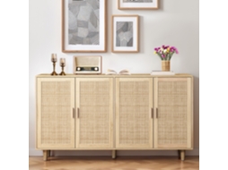 Armário Rattan 158cm 4 Portas, Quarto/estar.-xm