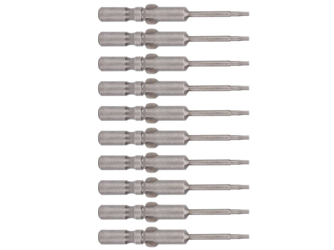Conjunto De 10 Pontas De Fuso Magnéticas Hexagonais Laxiscreed Para Parafusadeiras, Resistentes E Duráveis