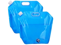 Recipiente De Agua Plegable 10l, Bidón De Agua Potable Con Grifo, Para Camping Y Exterior