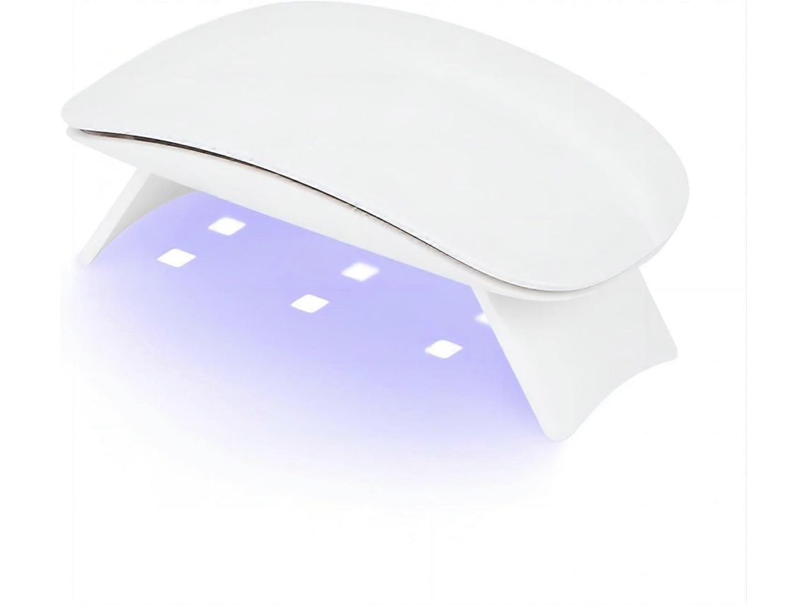 Mini Uv Nail Gel Lamp, 6w Usb Portable Lamp Dryer, With 60s Timer, Led For Polish , Beginners, White GOKOCO