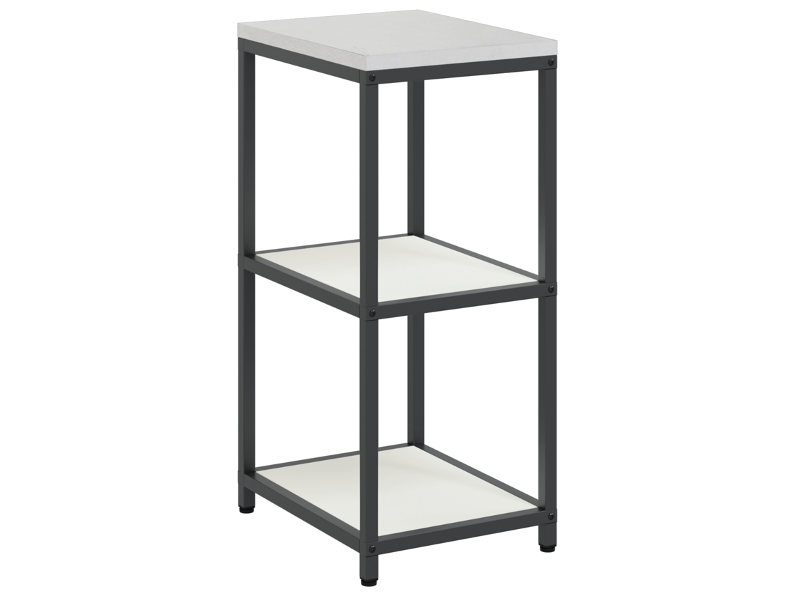 Conjunto 1 Armazenamento De Cozinha Vidaxl Branco Aço (40 X 50 X 92 Cm)