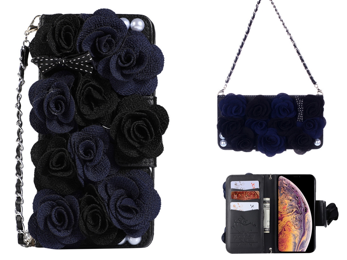 Capa com Corrente iPhone XS Max GENERIC 100022 Preto