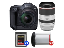 Eos R3 + Rf 24 70mm F/2.8 L Is Usm + Rf 70 200mm F/2.8 L Is Usm + 2 Sandisk 64gb Extreme Pro Cfexpress Type B + 3 Canon Lp + Ebook Pricedirect CANON
