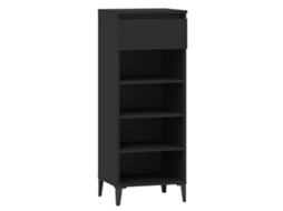 Shoe Rack, Shoe Racks Vidaxl Preto Madeira Processada (n/a)