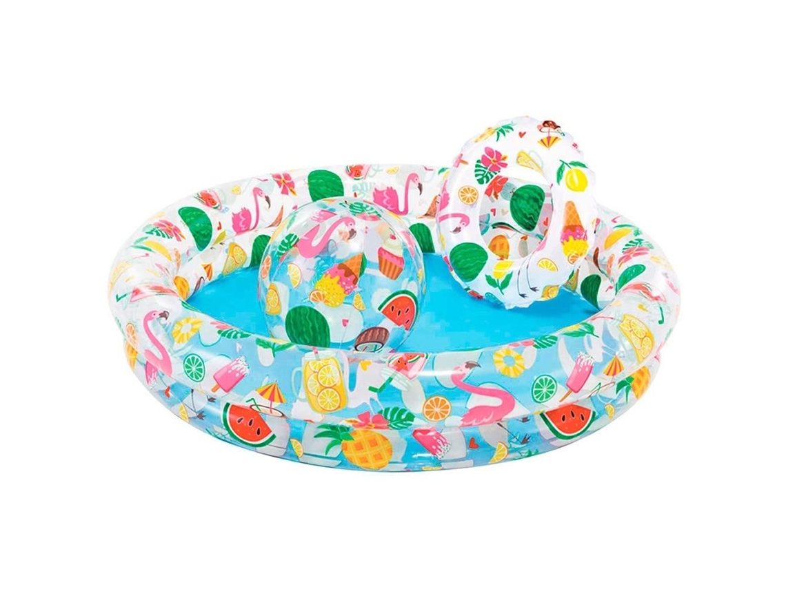 Conjunto De Piscina Popular No Verão, 122 Cm X 25 Cm Zeuxo