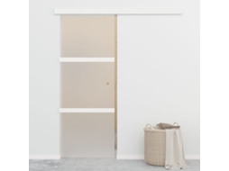 Vidaxl Porta Deslizante Batente Suave Vidro Esg/alumínio 76x205 Cm