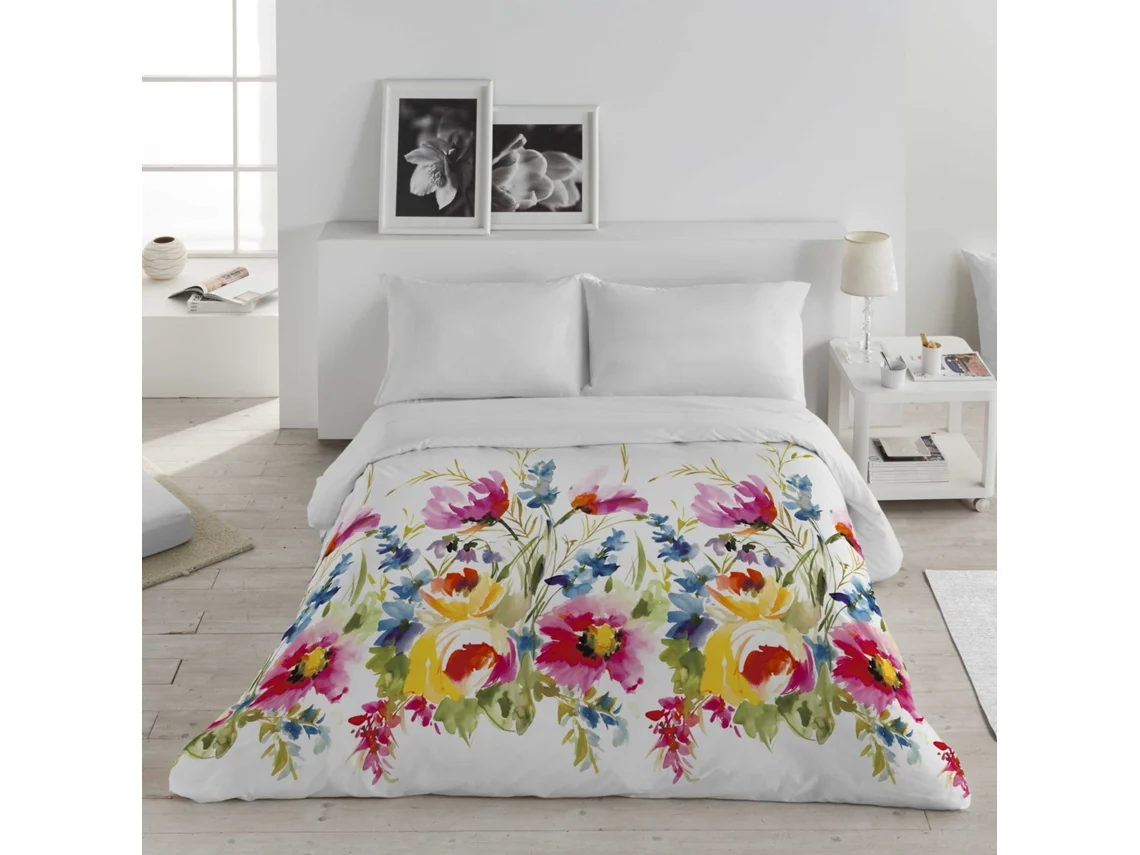 Conjunto de Capas de Edredão ICEHOME Estampada Cama Extra Fabricado Espanha Multicor - 3pcs (CAMA 180 cm)